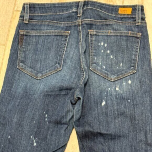 PAIGE women's 28" waist Hoxton Ankle blue denim jeans Retails $219. - Picture 5 of 7